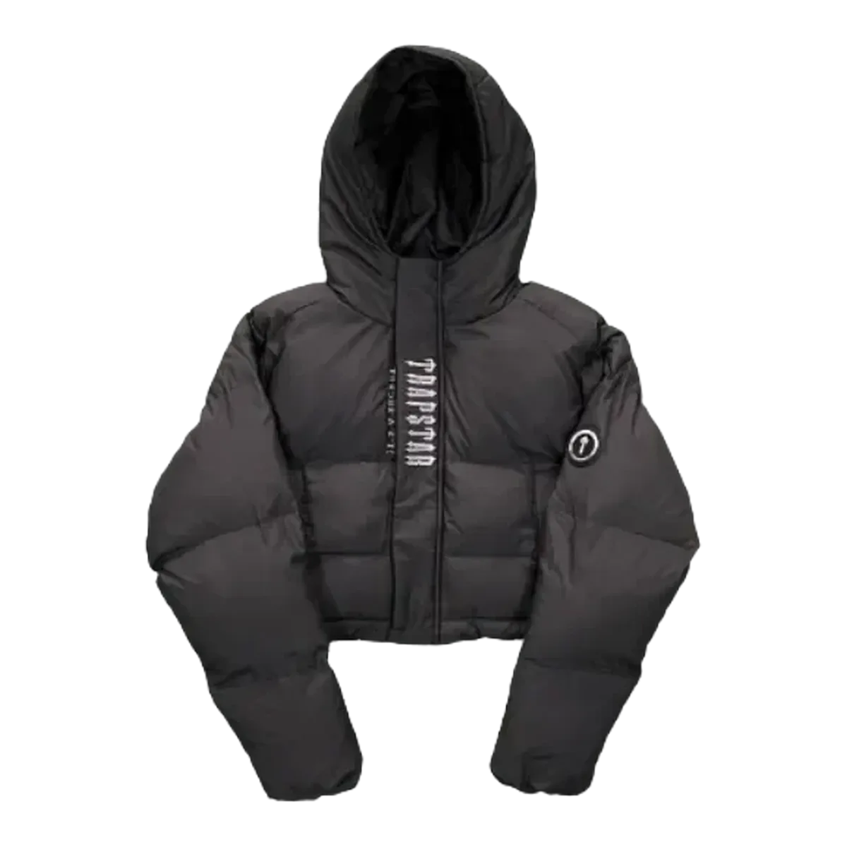Trapstar Cropped Hooded Puffer Grey