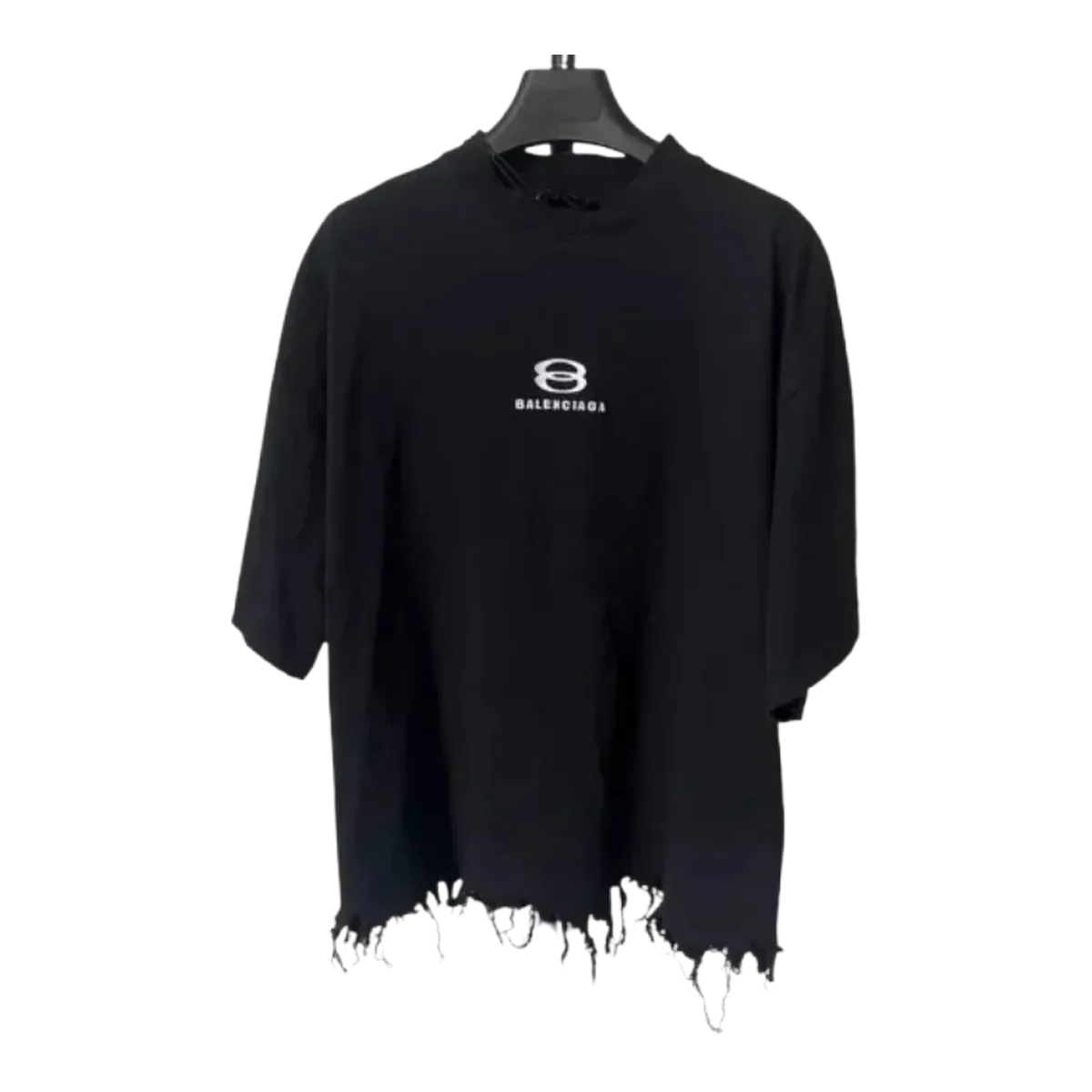 Balenciaga Black Distressed Tee