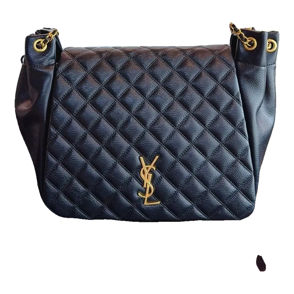 Saint Laurent Navy Quilted Handbag