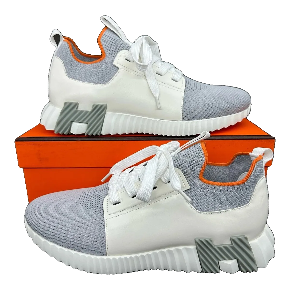 Hermes White Sneakers