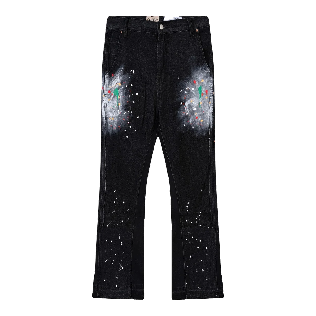 Off-White Paint Splatter Jeans Black