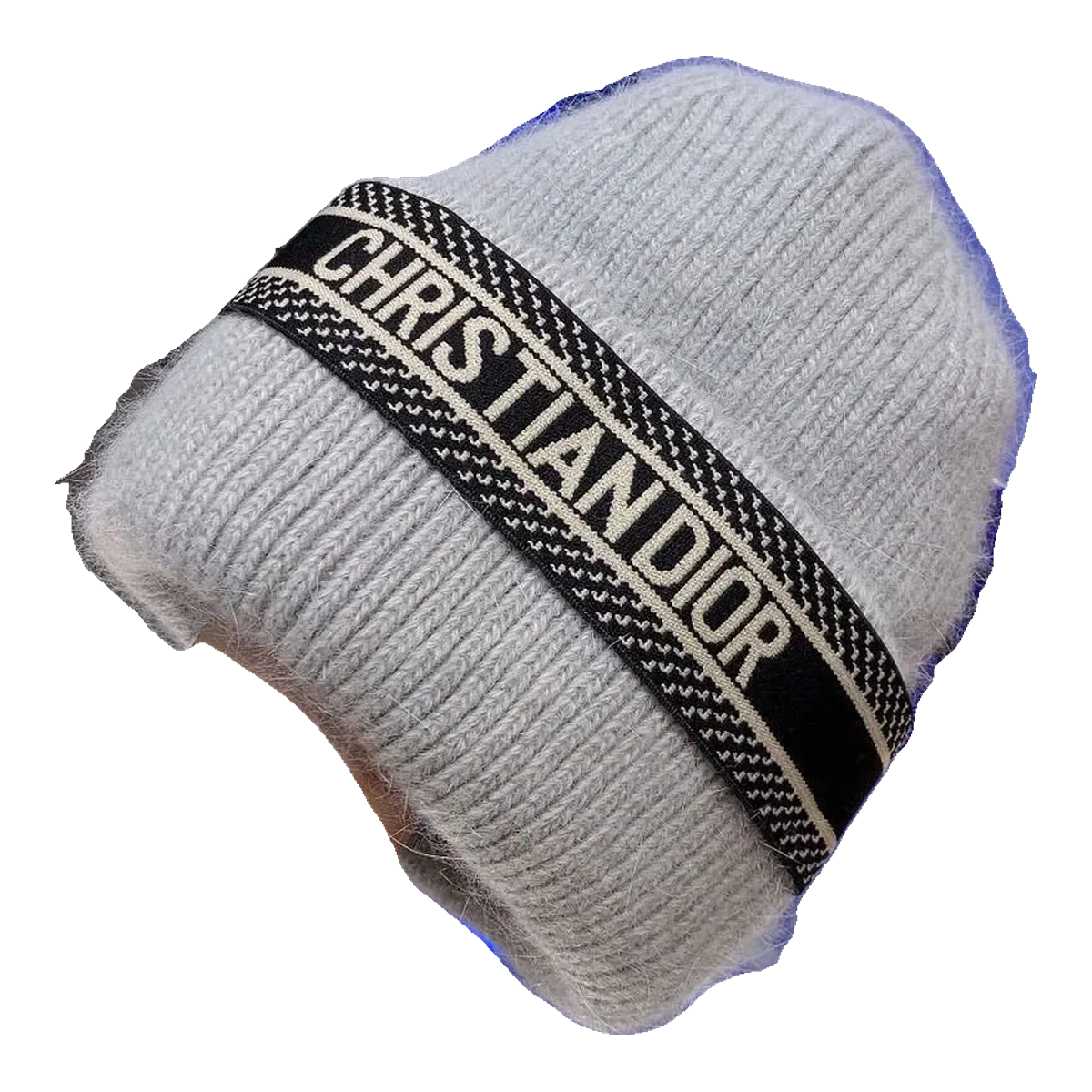 Dior Grey Logo Beanie