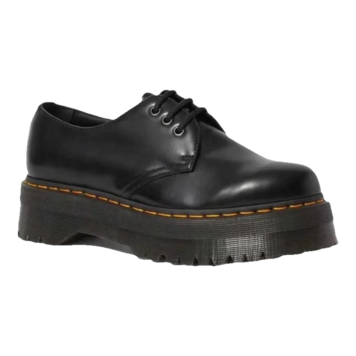 Dr Martens Black Platform Loafers
