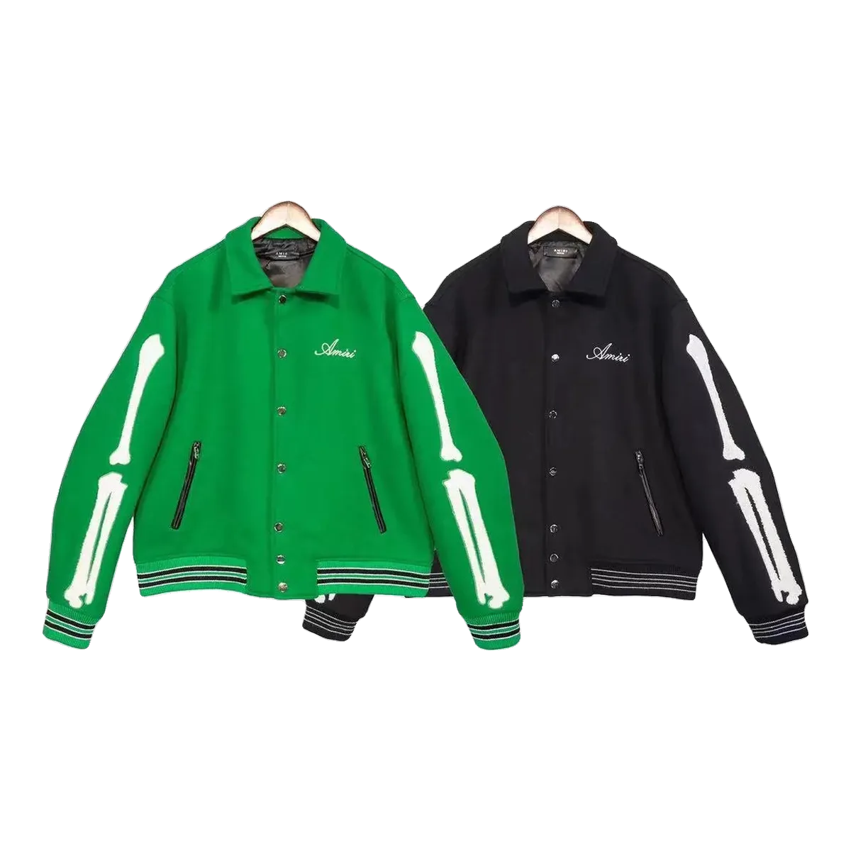 Amiri Varsity Jacket Green