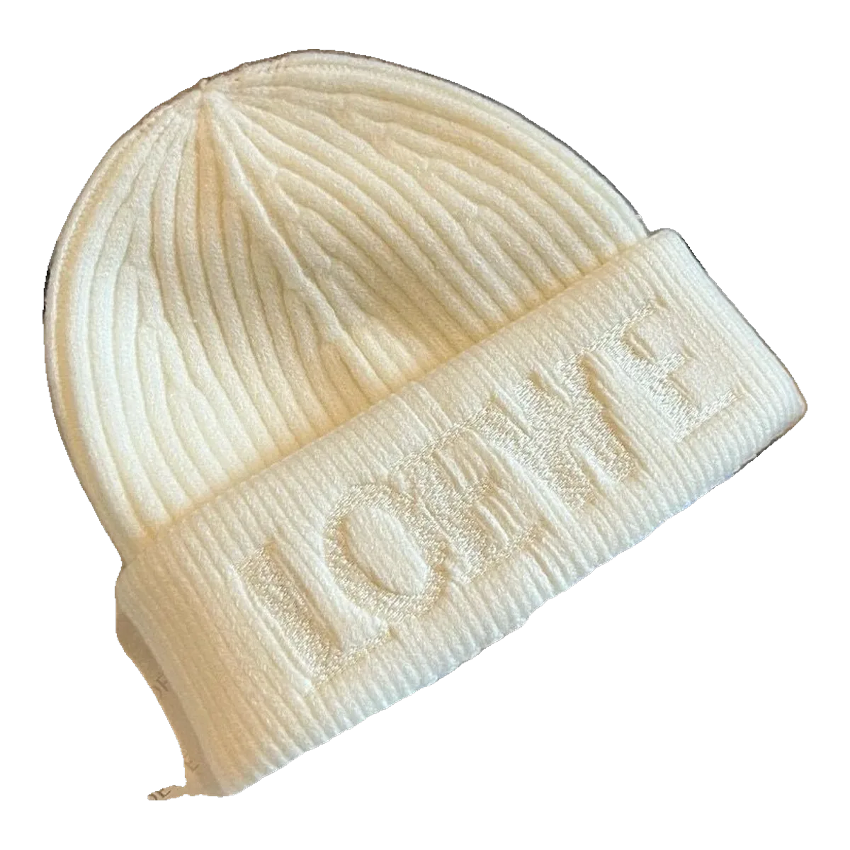 Loewe White Logo Beanie