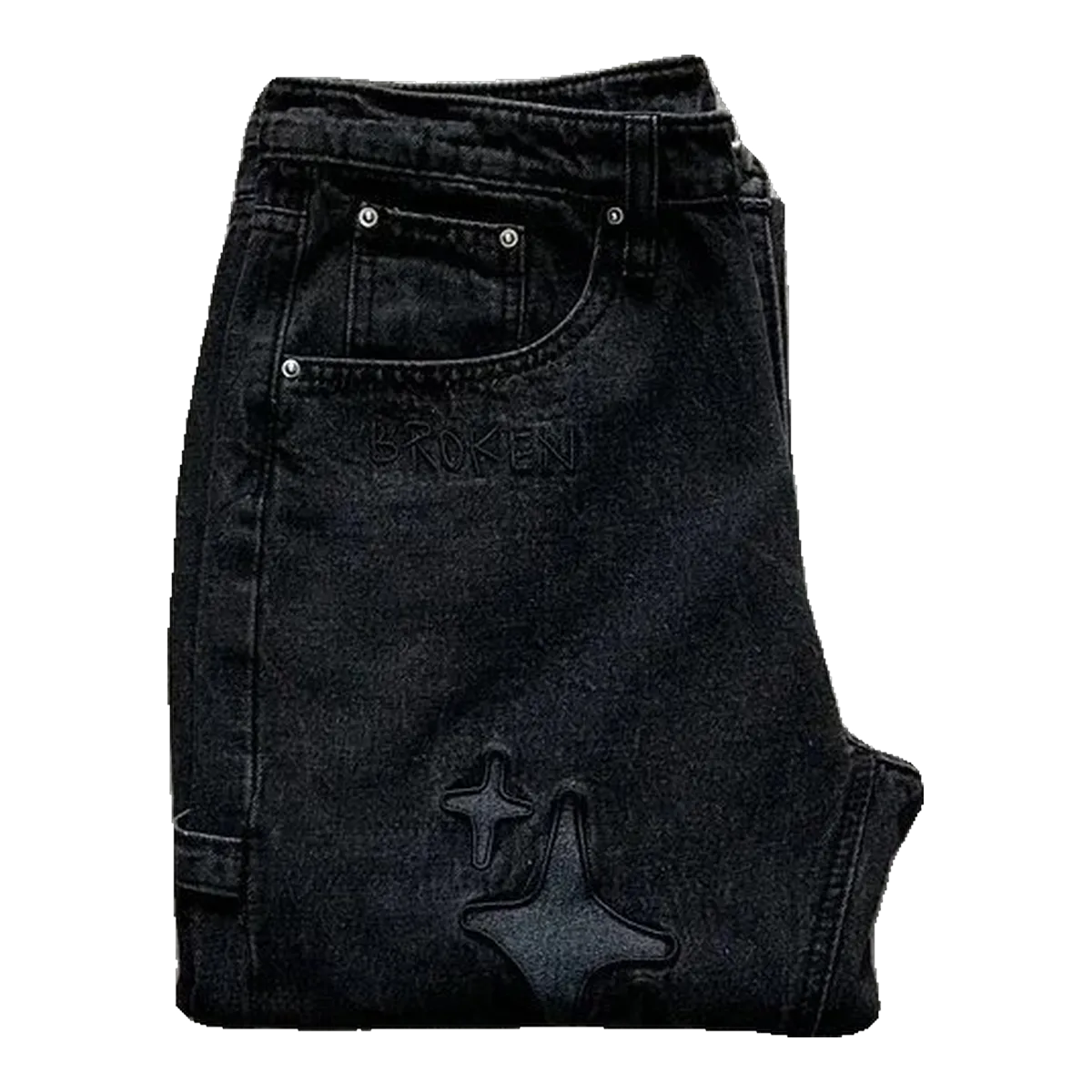 Broken Planet Black Jeans
