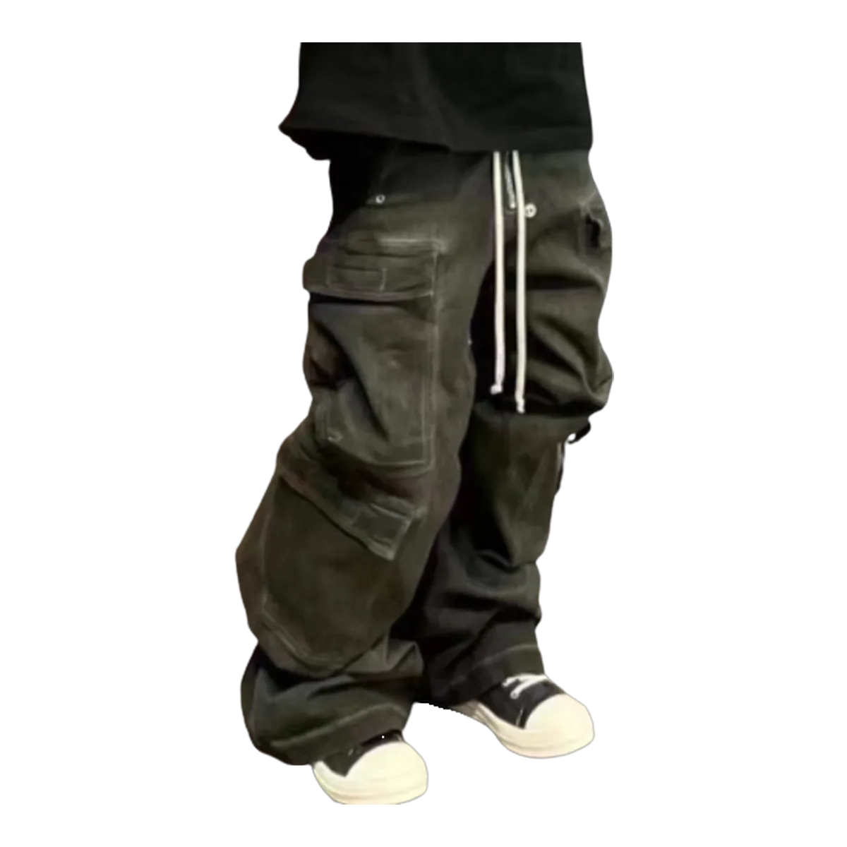 Rick Owens Olive Baggy Pants