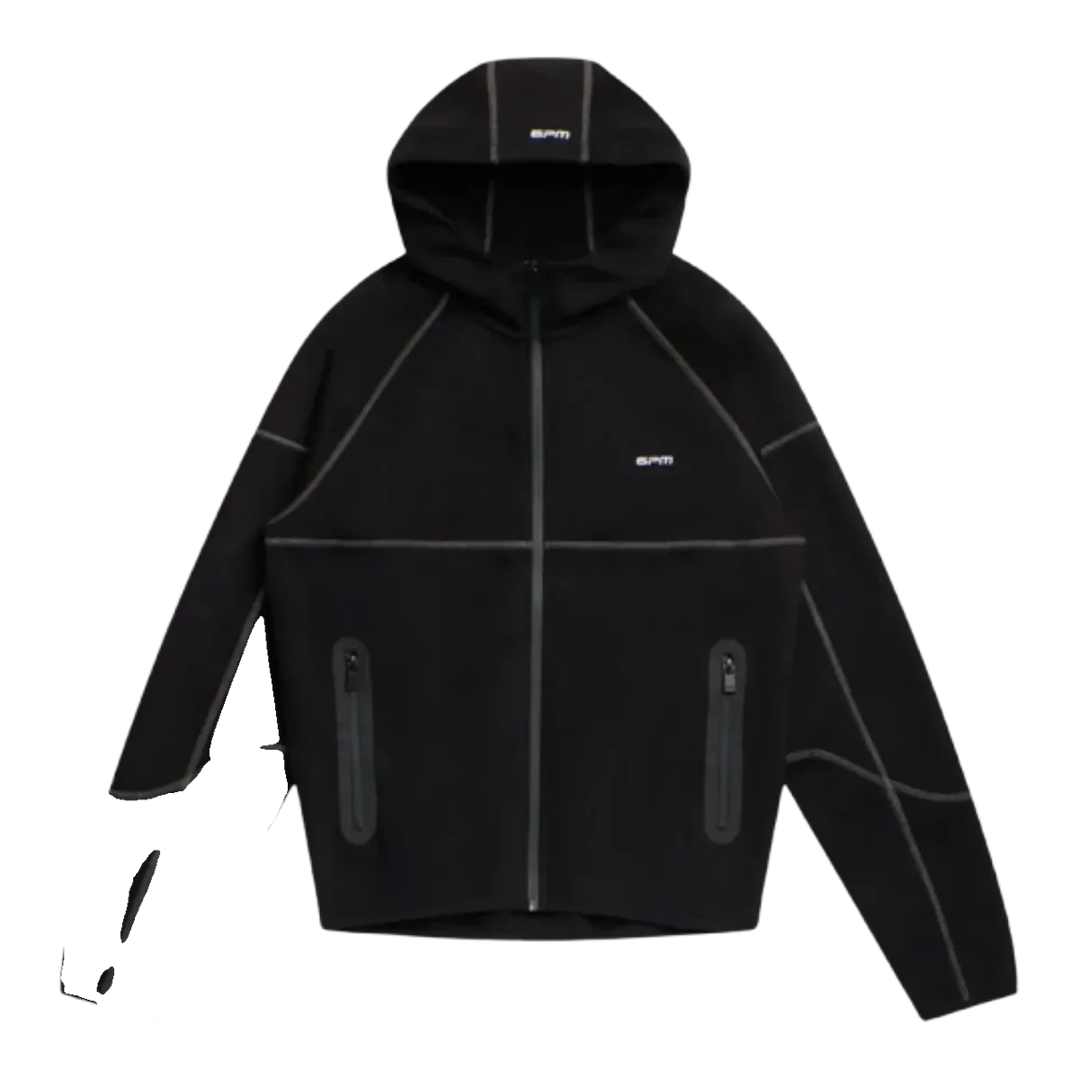 6PM Zip-Up Hoodie Black