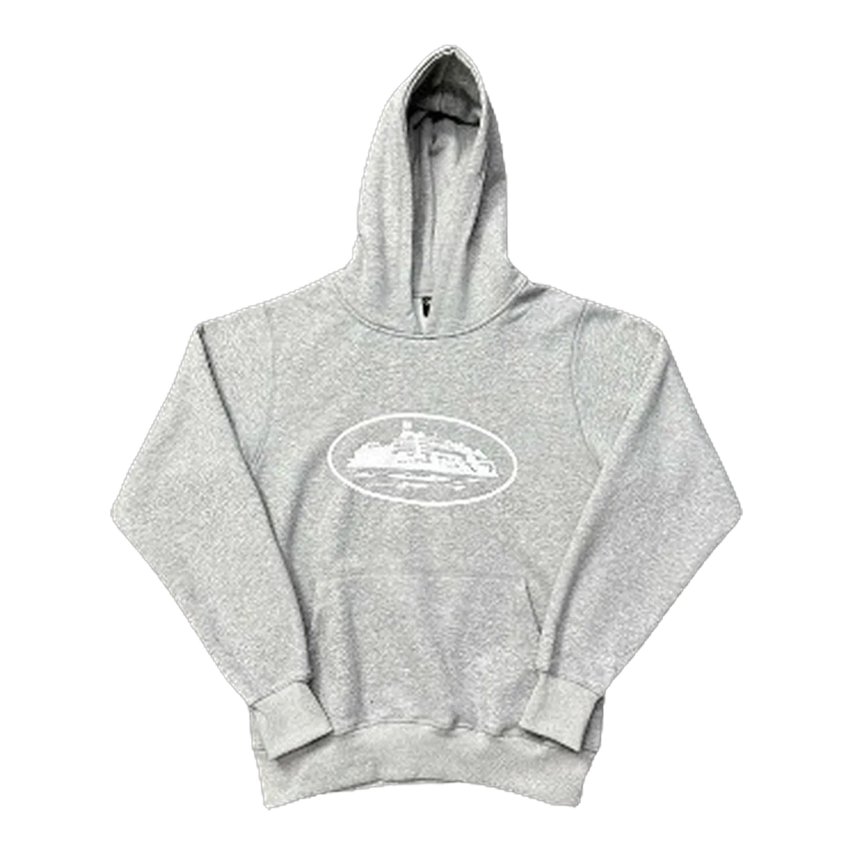 Corteiz Oval Logo Grey Hoodie