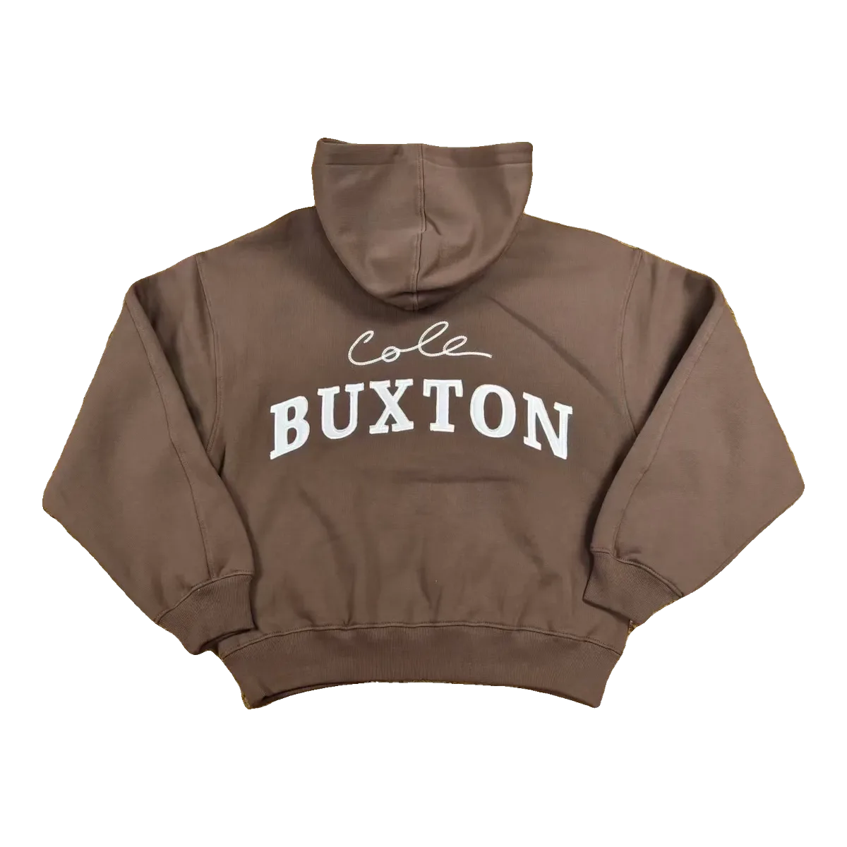 Cole Buxton Logo Hoodie Brown
