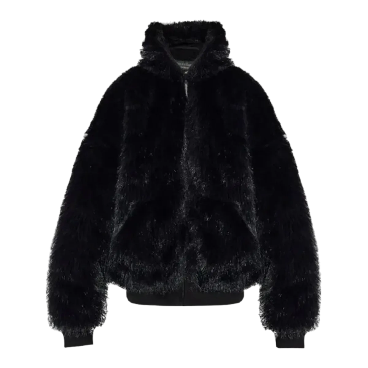 Balenciaga Black Fur Jacket