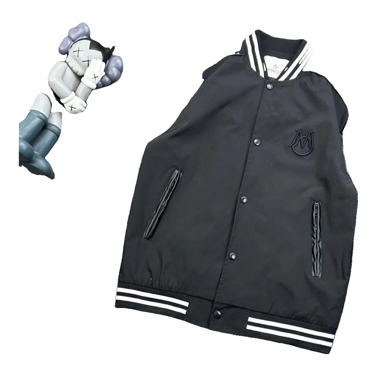 Moncler Black Varsity Jacket