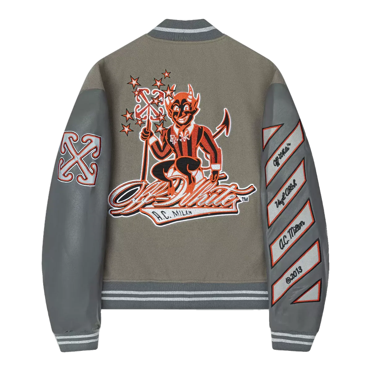 Off-White Green Tiger Varsity Jacket