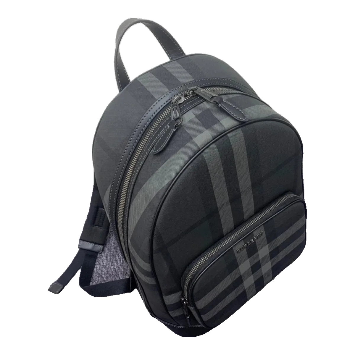 Burberry Grey Check Backpack