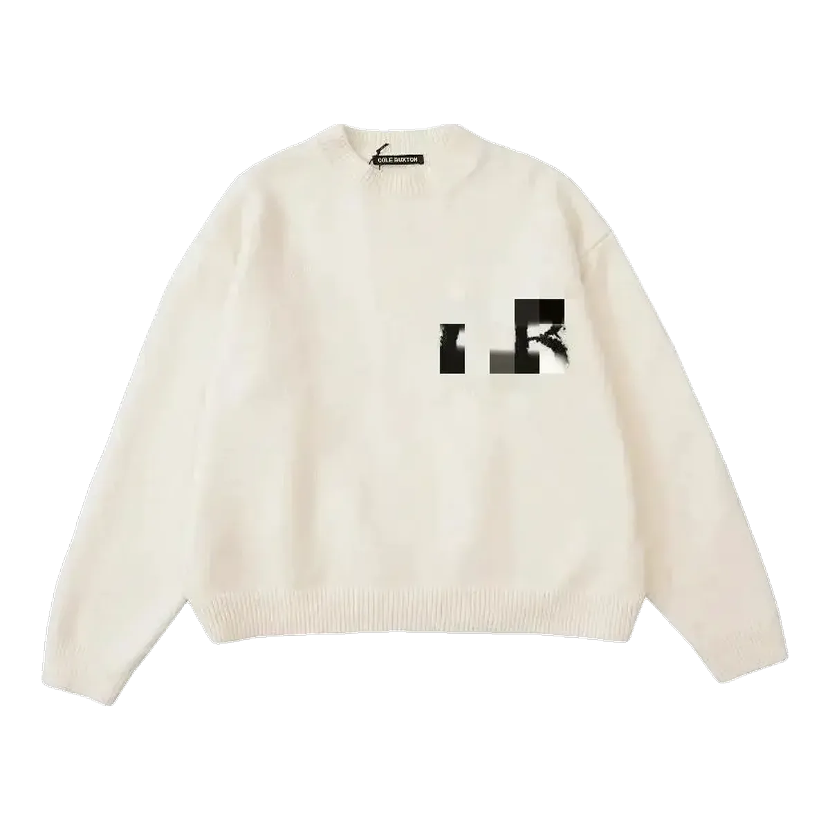 Cole Buxton Fleece Sweatshirt Cream