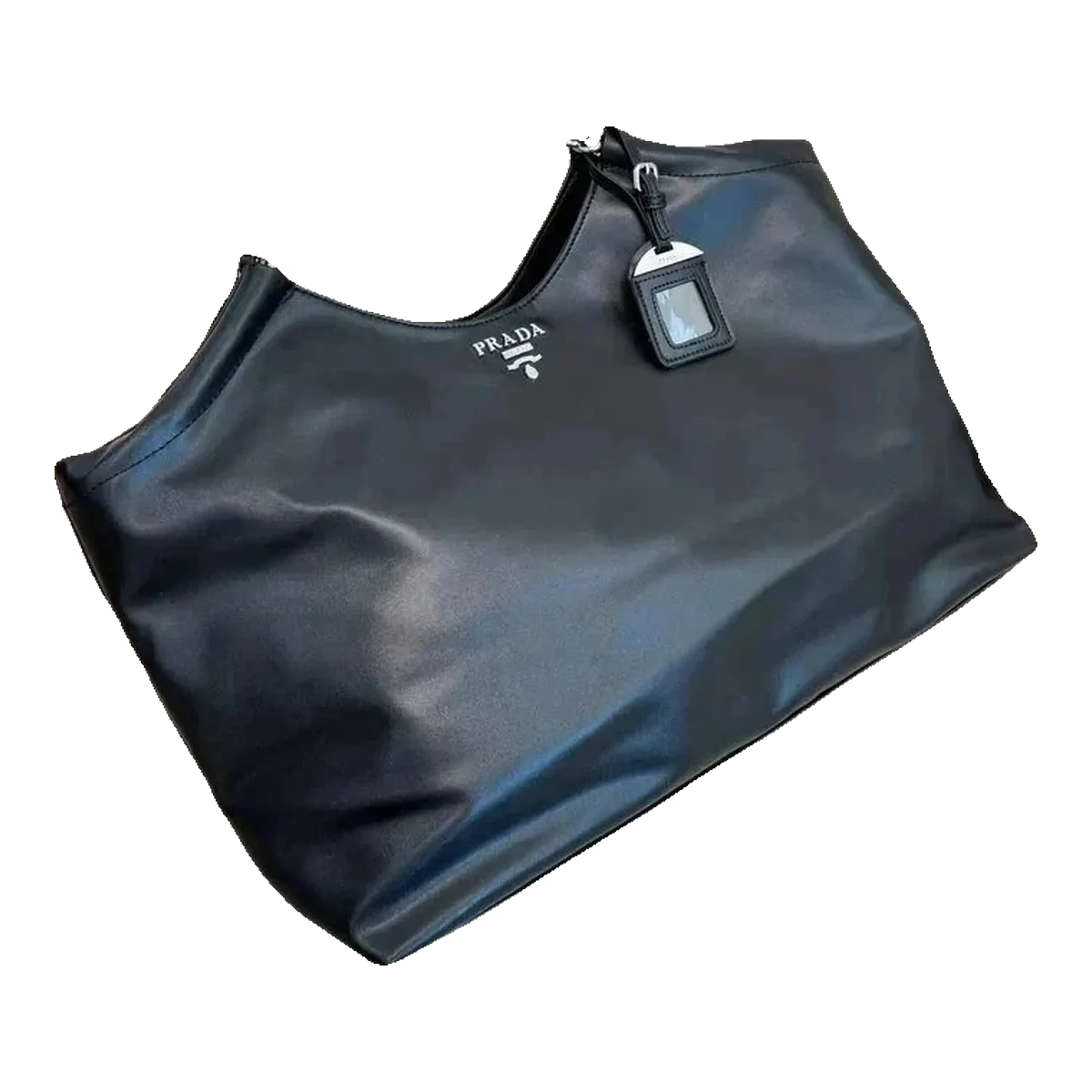 Prada Nylon Hobo Bag Black