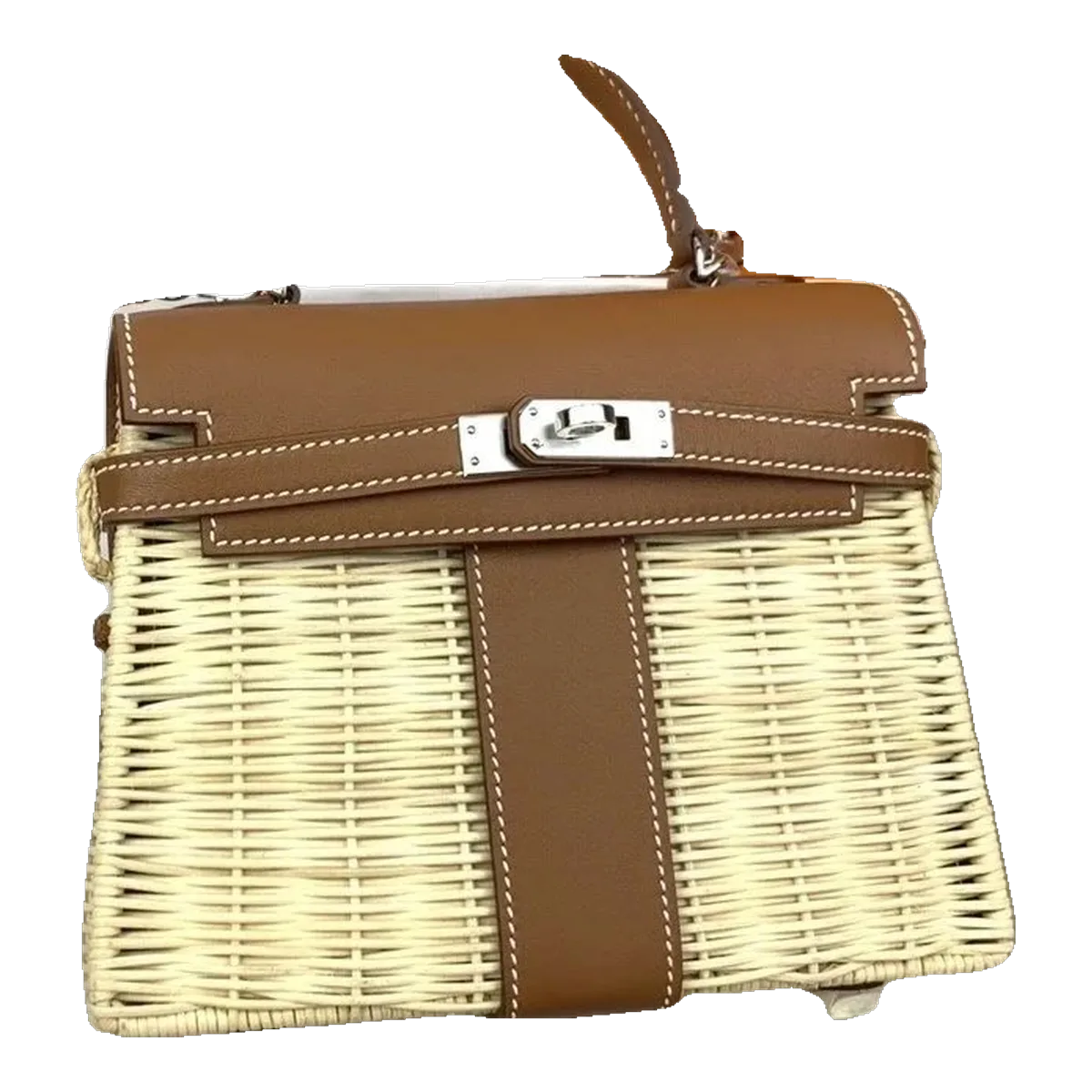 Hermès Wicker Bag Tan