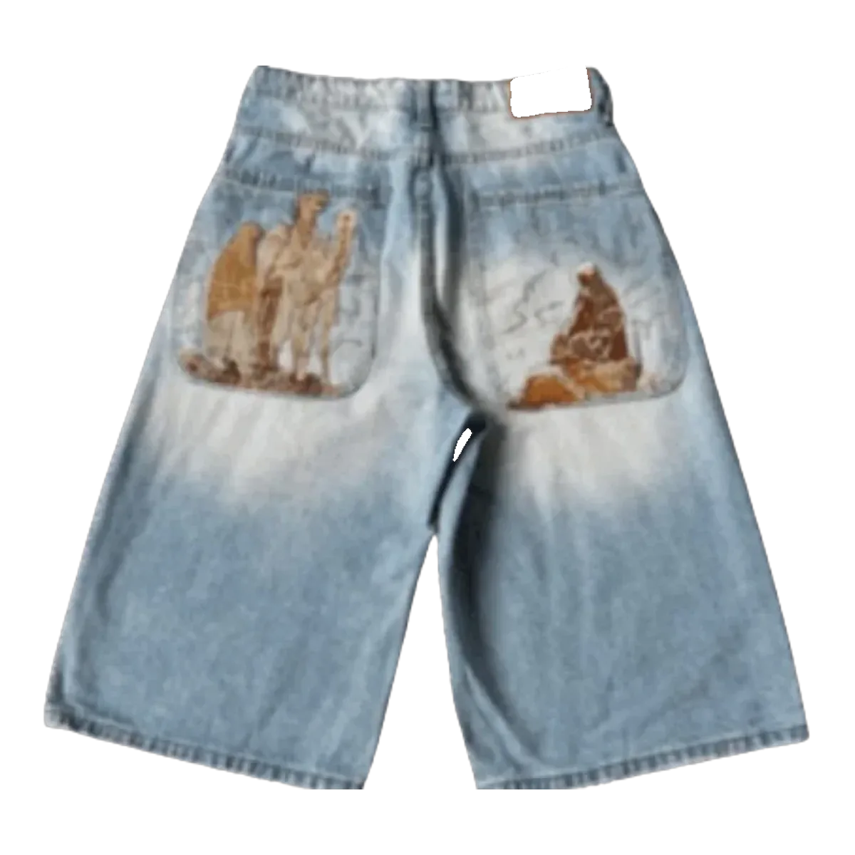 Derschutze Denim Shorts Light Wash
