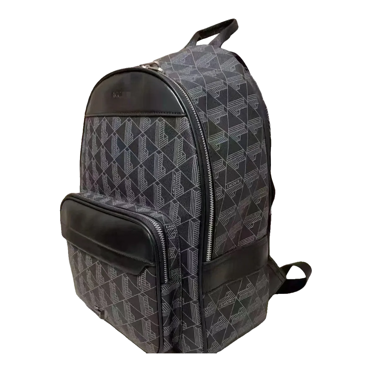 Lacoste Grey Monogram Backpack