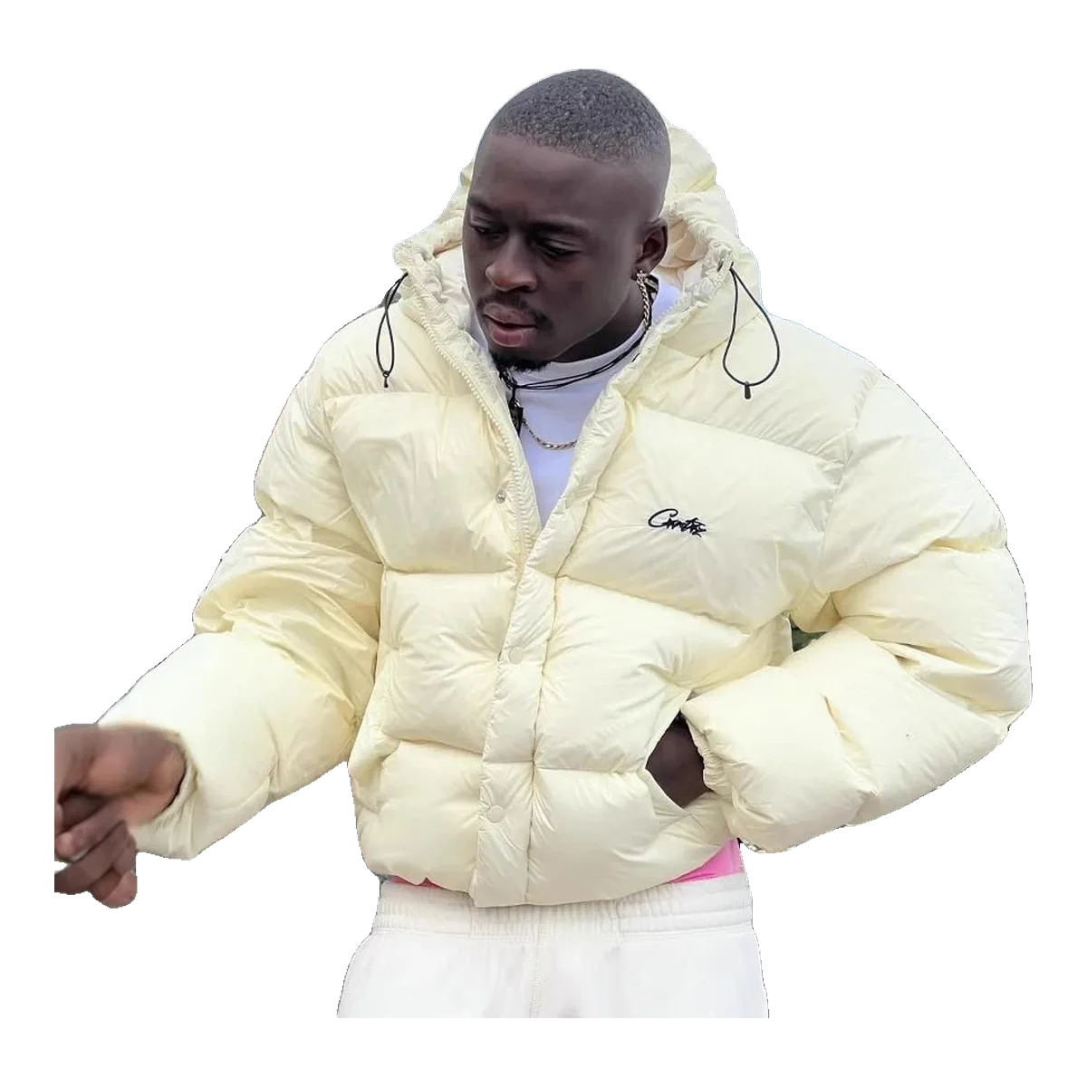 Off-White Cream Puffer Jacket