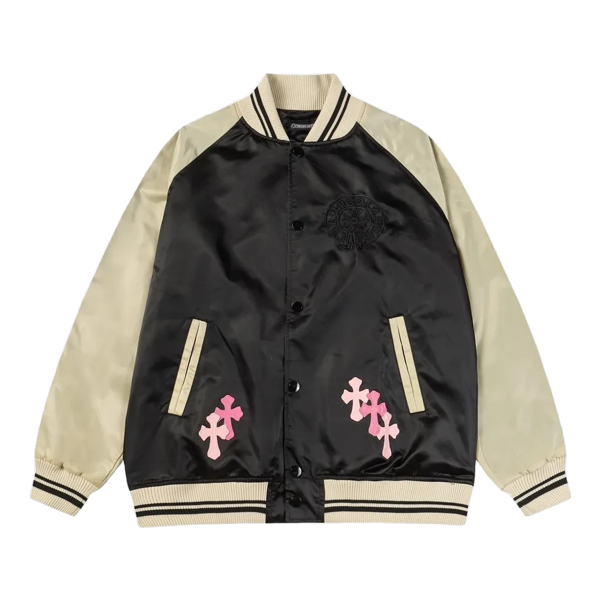 Chrome Hearts Varsity Jacket Cream