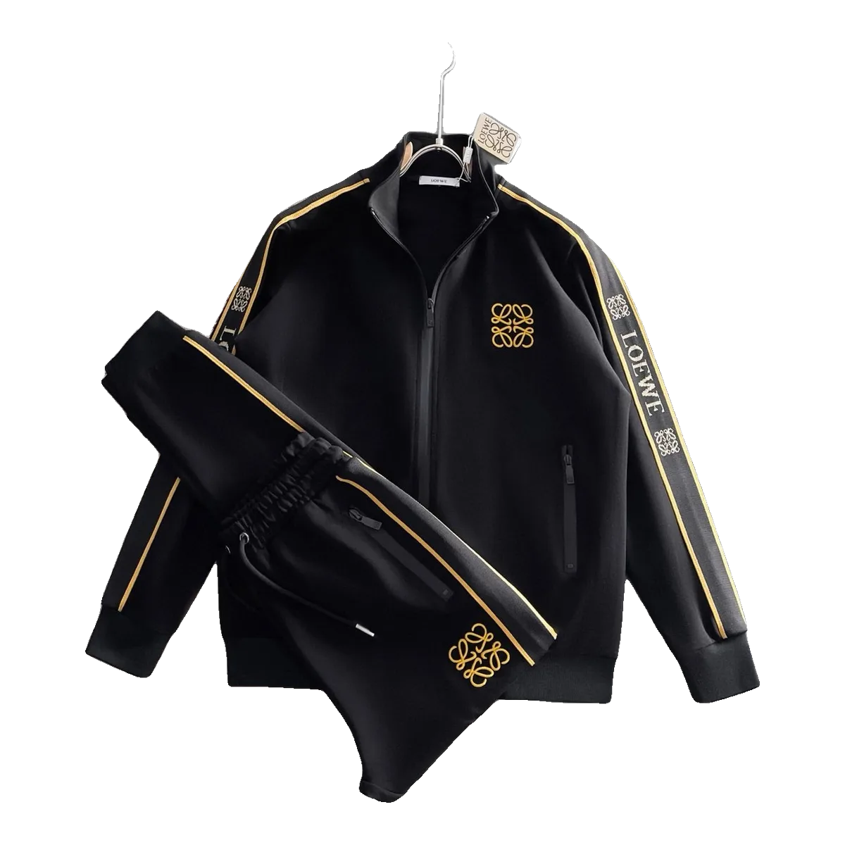 Loewe Black Gold Stripe Tracksuit