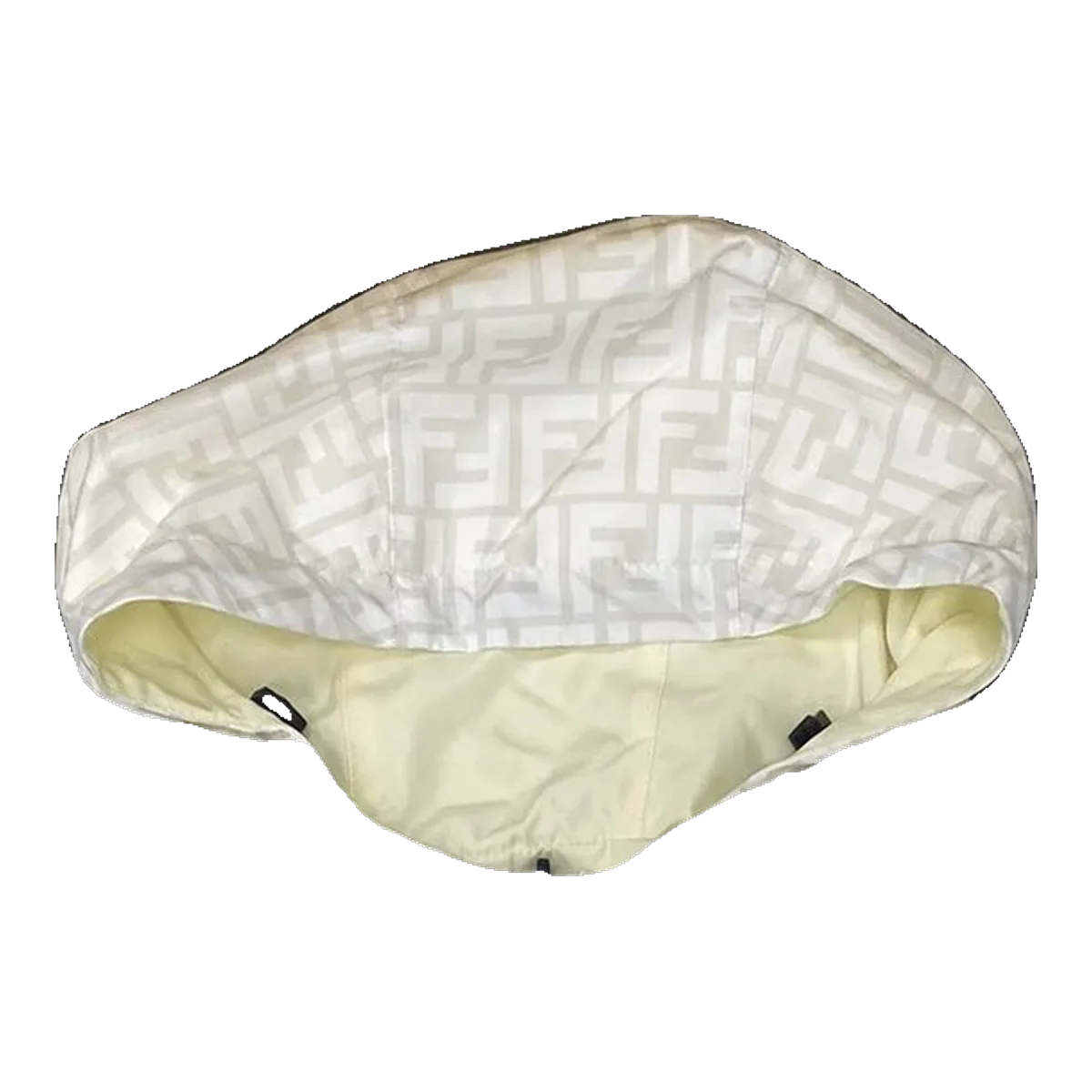 Fendi Cream FF Bucket Hat