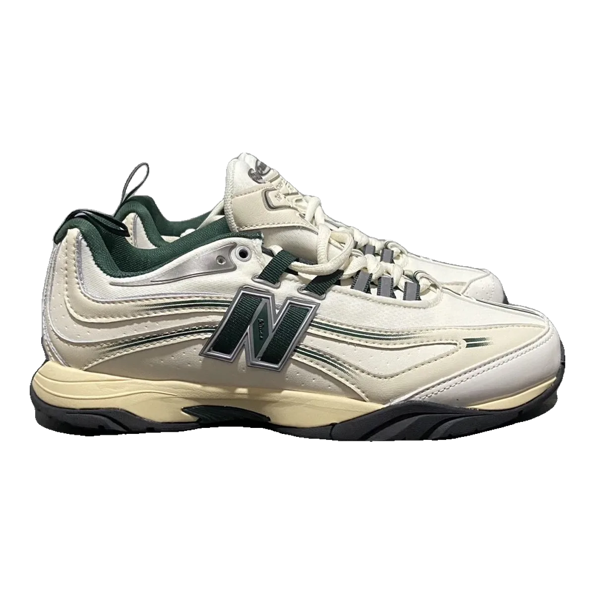 New Balance Cream Green Sneakers