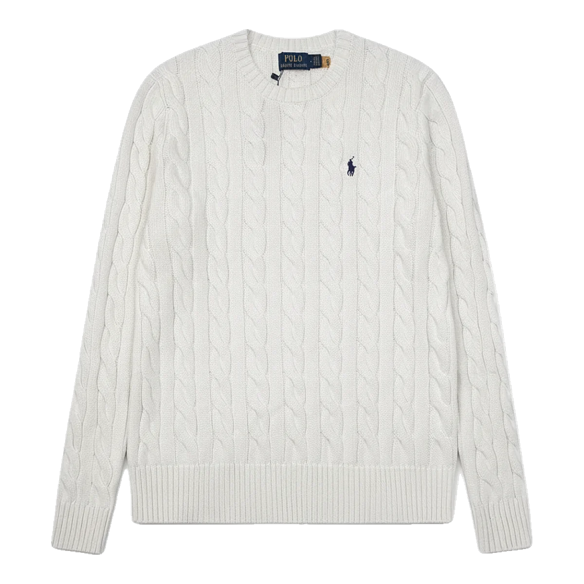 Ralph Lauren Cable Knit Sweater White