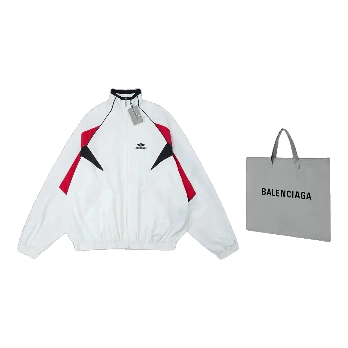 Balenciaga White Track Jacket