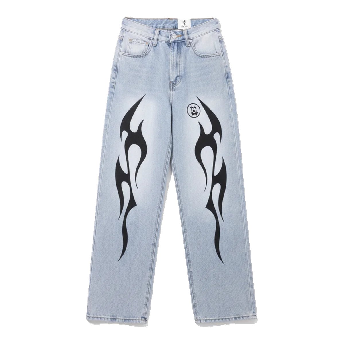Hellstar Flame Jeans Blue
