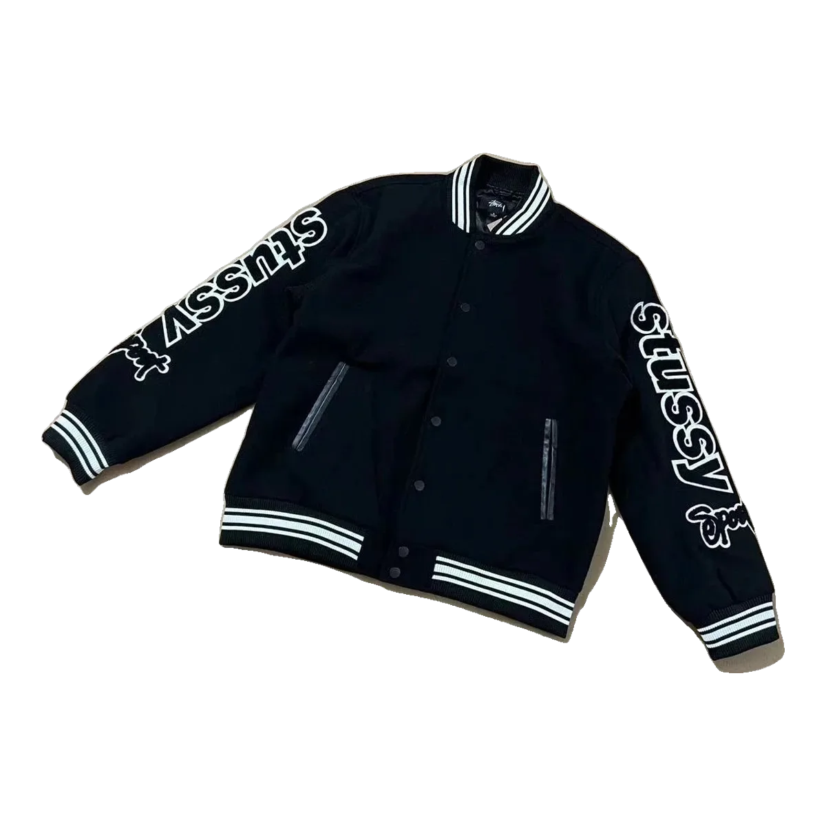 Stussy Navy Varsity Jacket