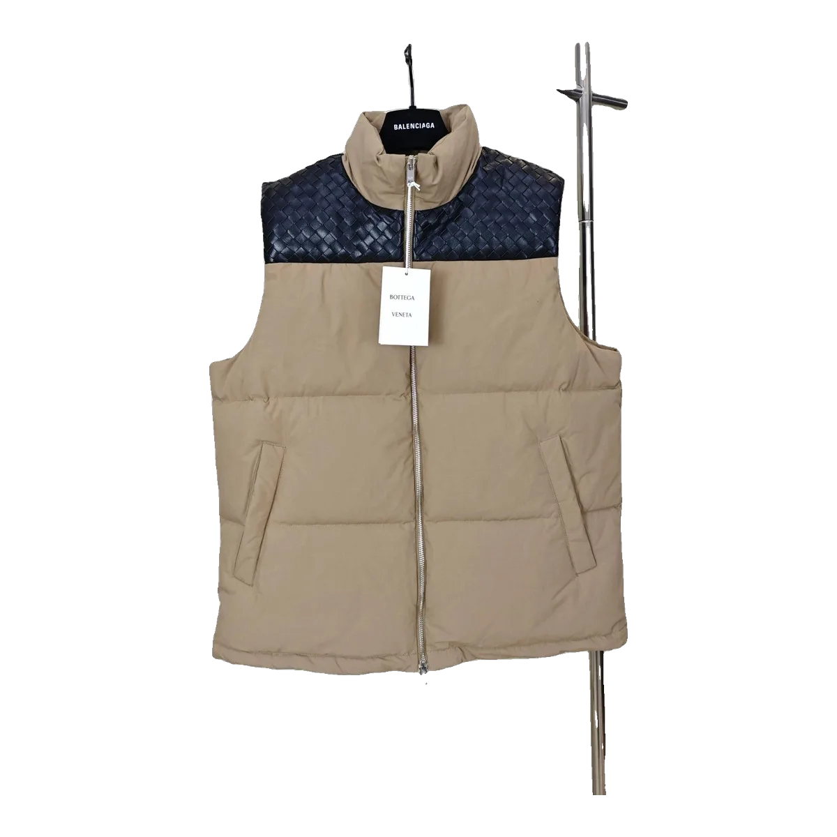 Bottega Veneta Puffer Vest Beige