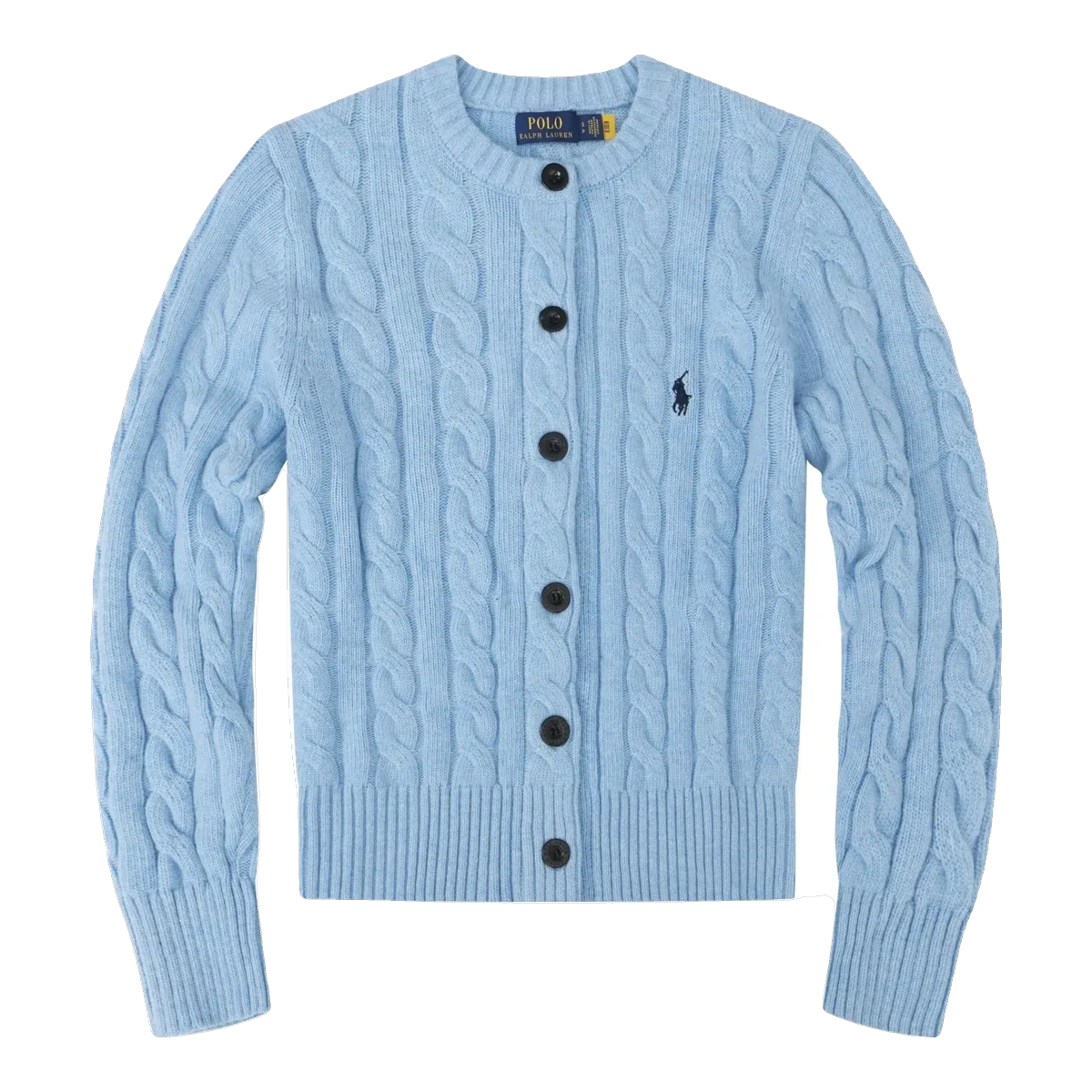 Ralph Lauren Cable Knit Cardigan Blue