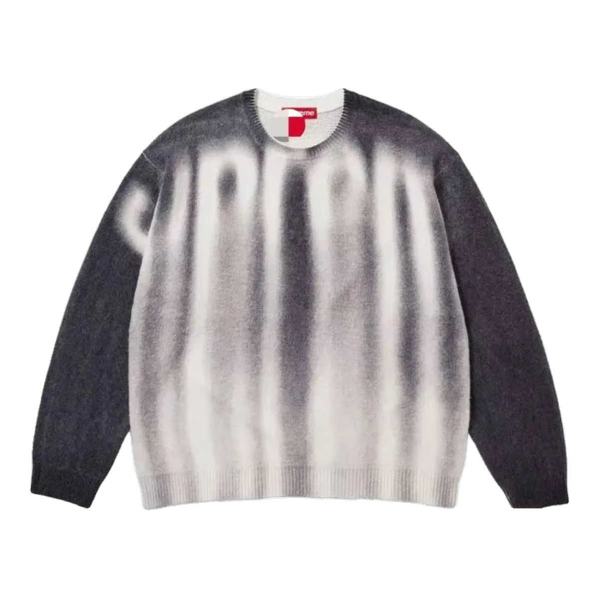 Supreme Grey Logo Sweater