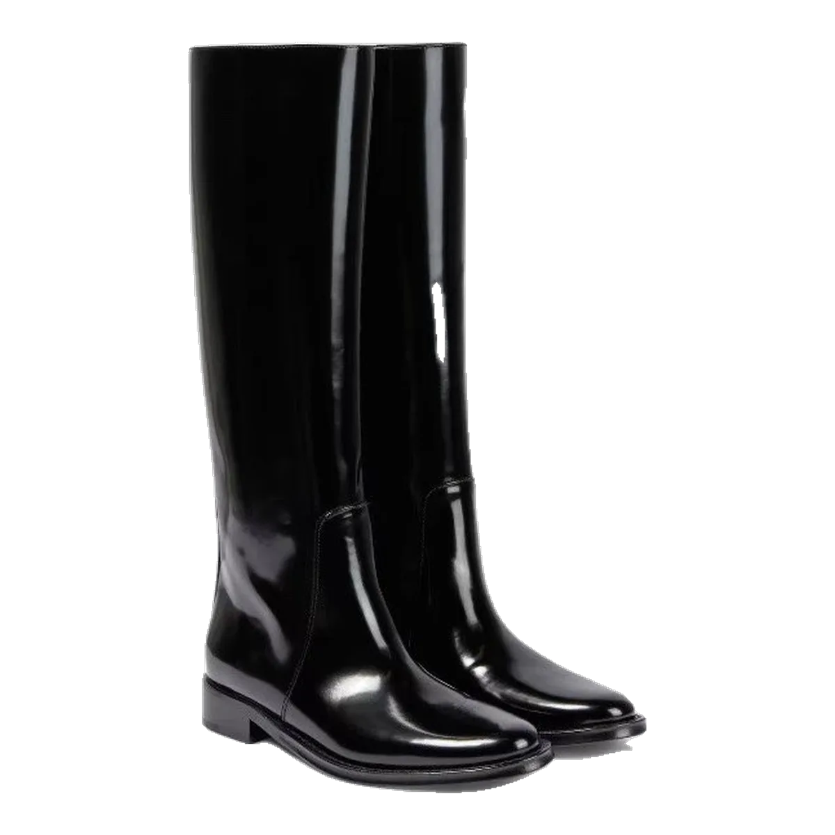 Saint Laurent Black Leather Boots