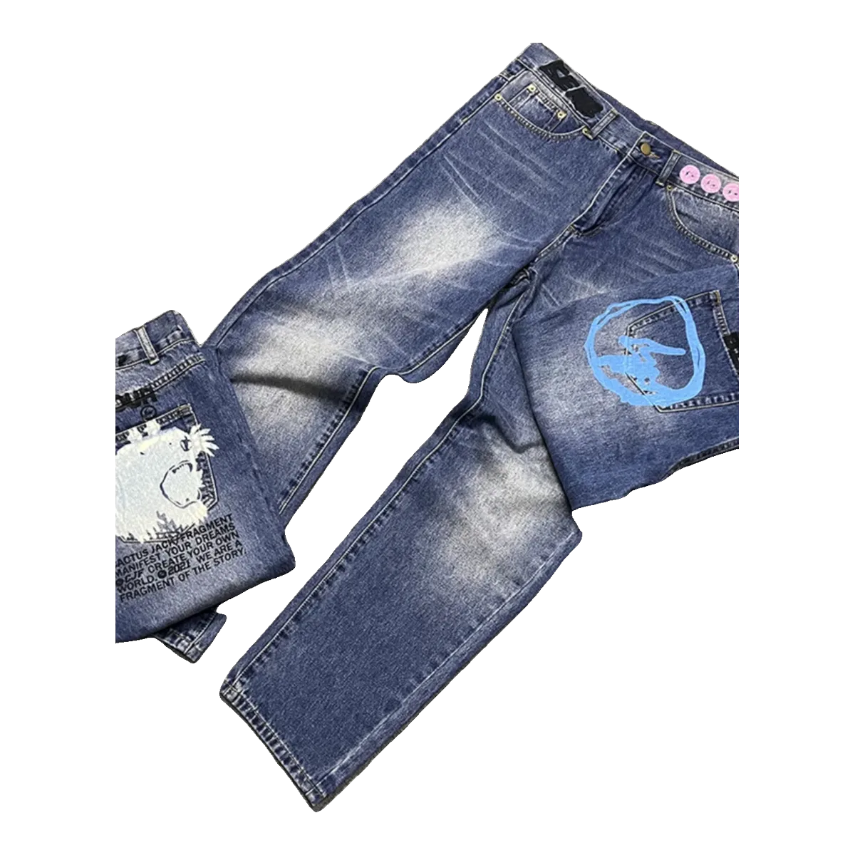 Travis Scott Jeans Blue