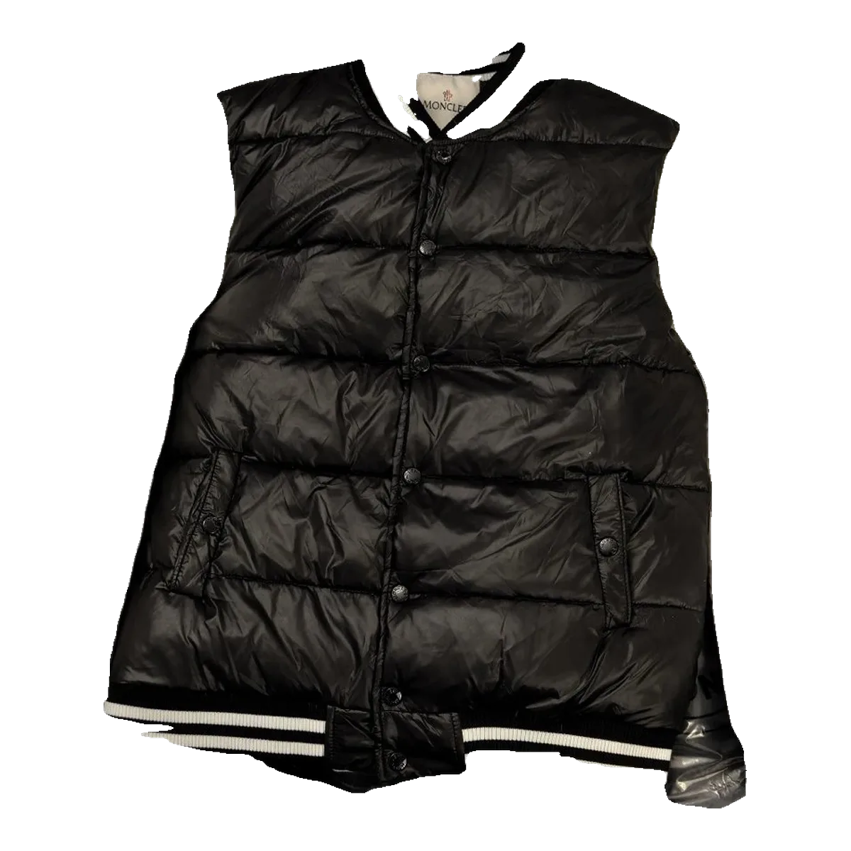 Moncler Black Puffer Vest