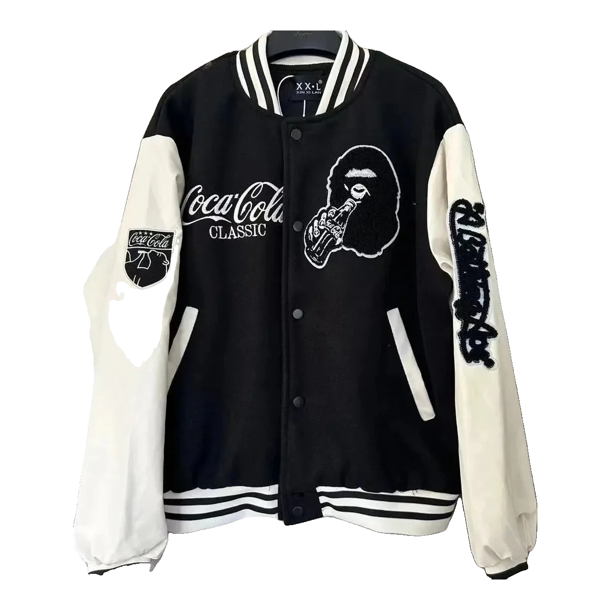 Bape Varsity Jacket Black