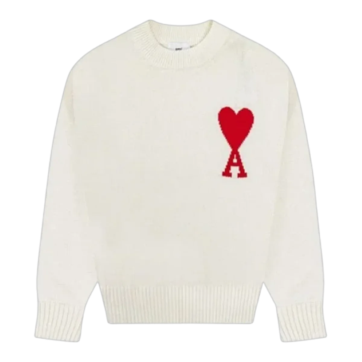 Ami Paris Cream Heart Sweatshirt
