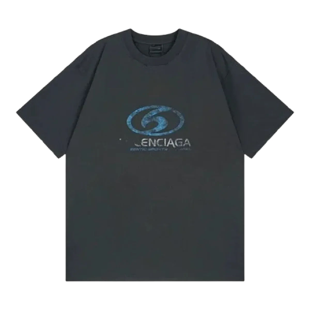 Balenciaga Grey Graphic T-Shirt