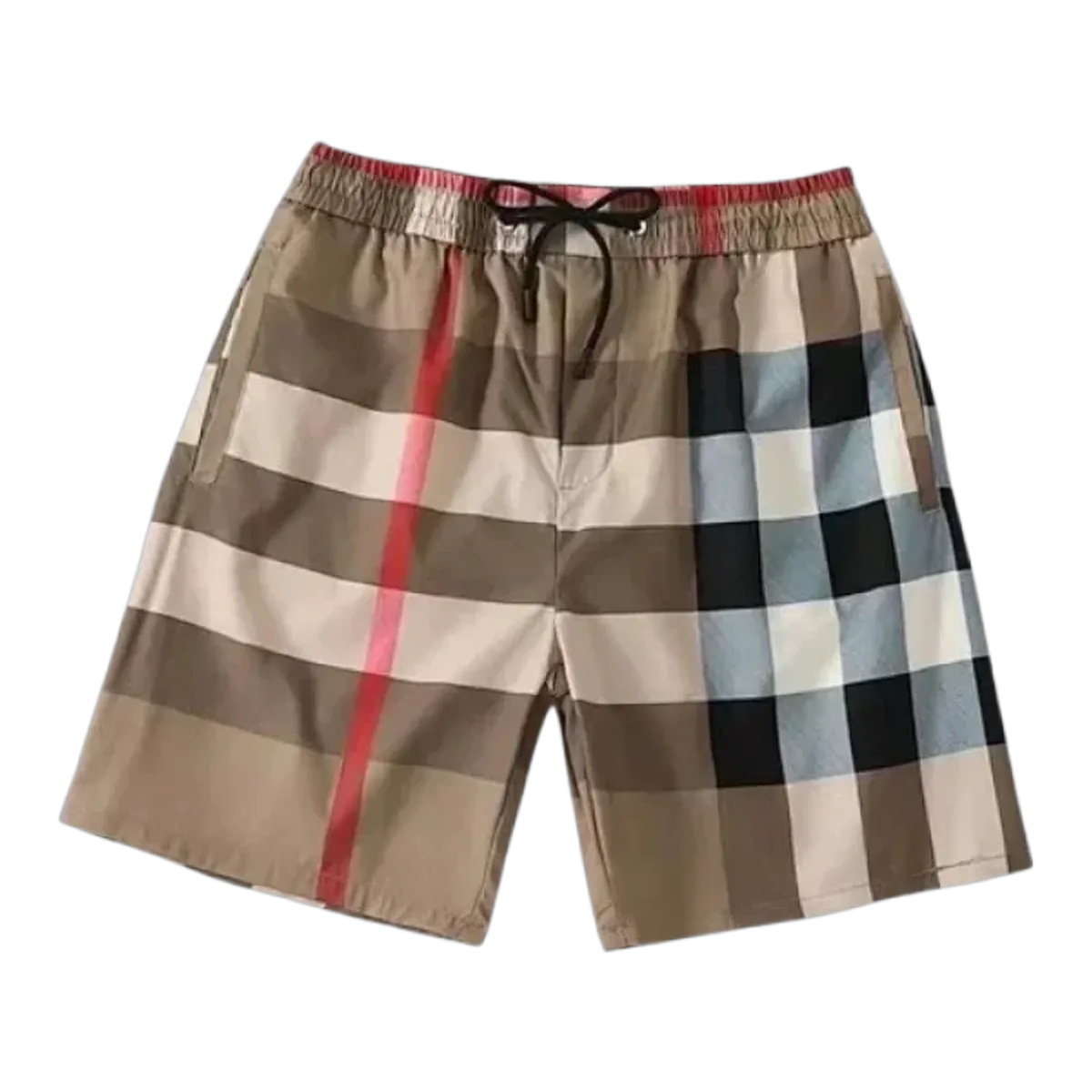 Burberry Beige Check Shorts
