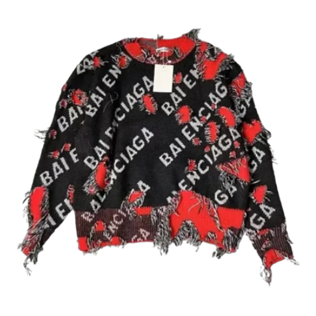 Balenciaga Black Allover Print Shirt