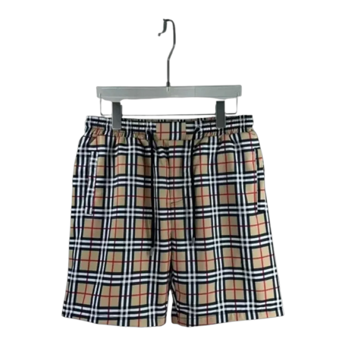 Burberry Beige Check Shorts