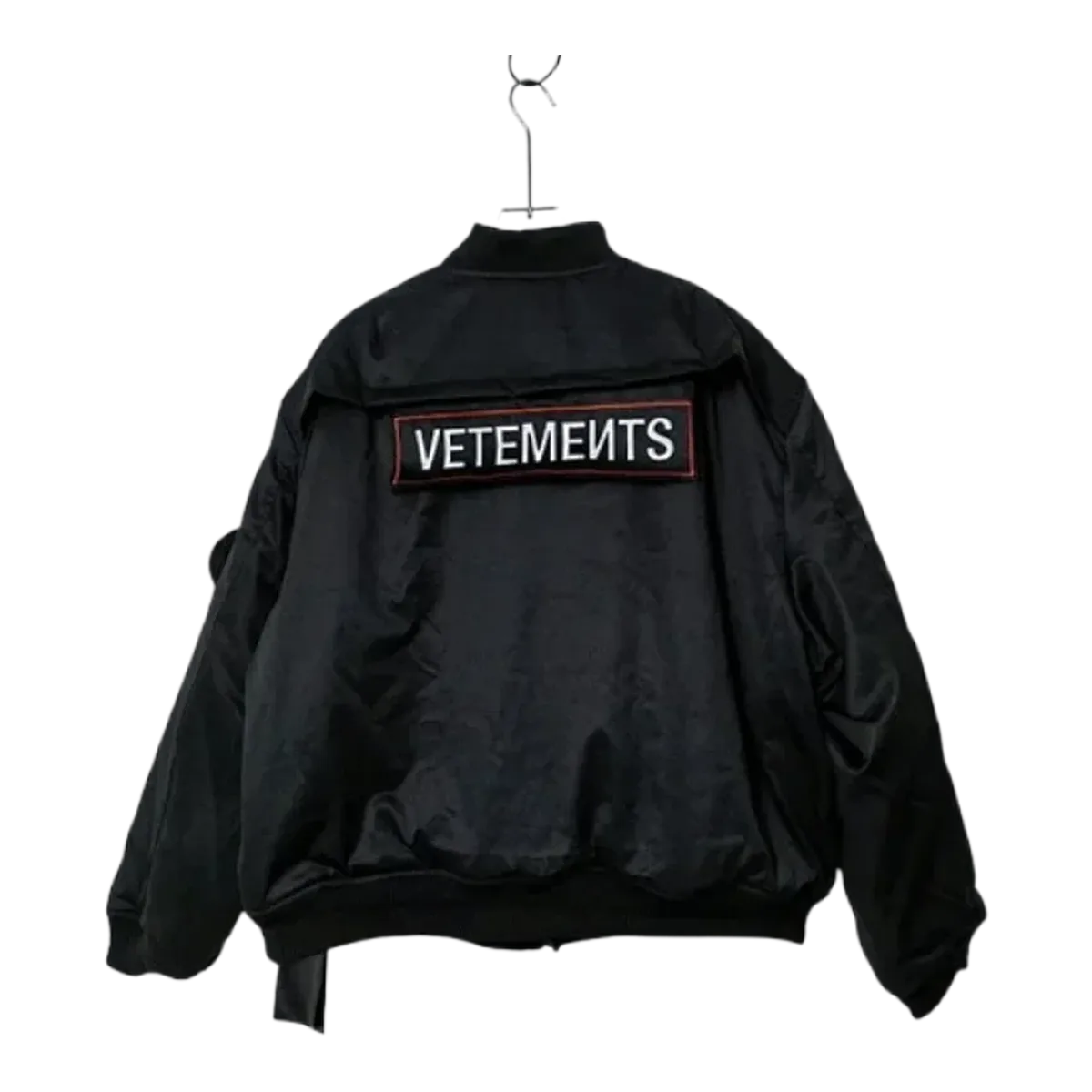 Vetements Black Logo Bomber Jacket
