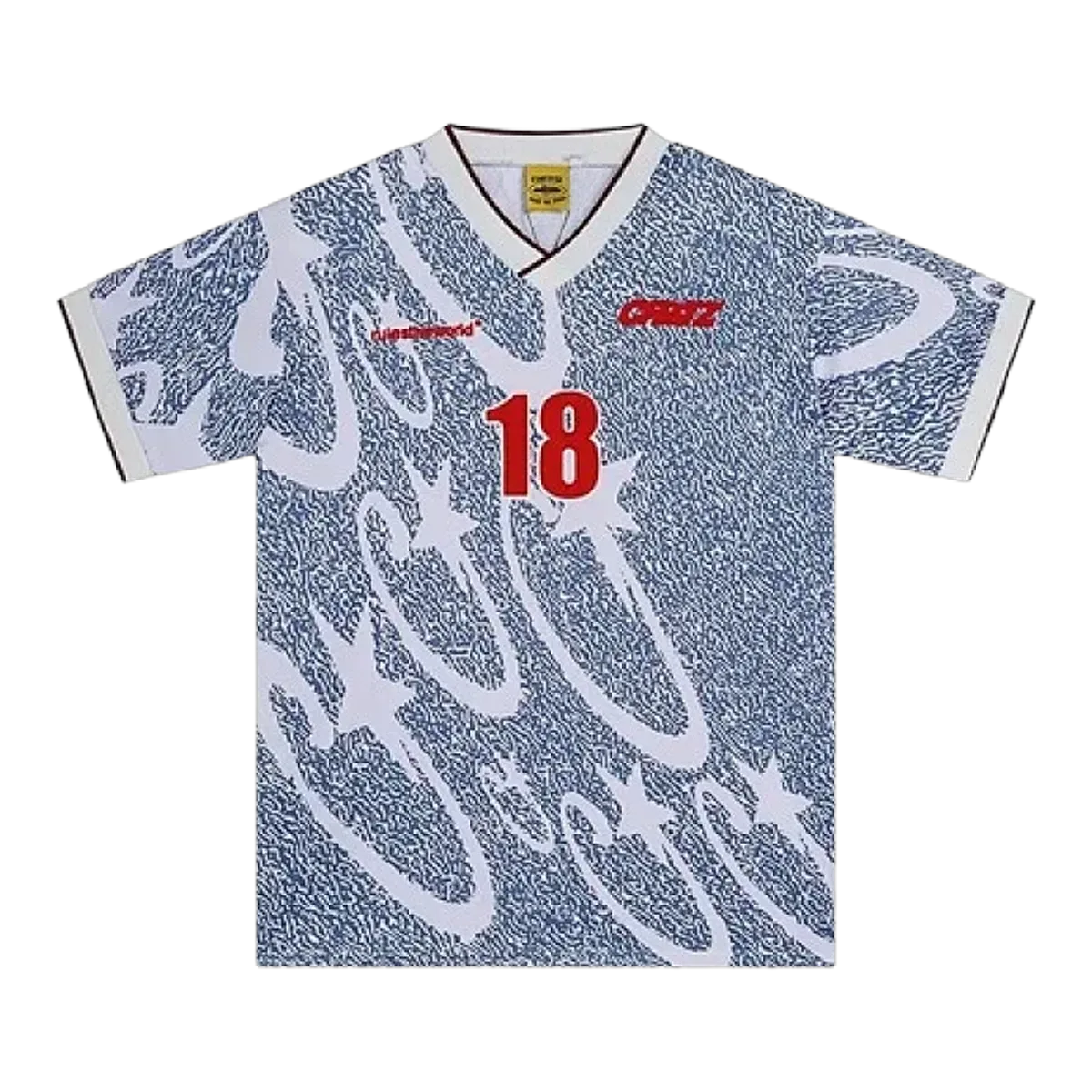 Corteiz White Number 18 Jersey T-Shirt