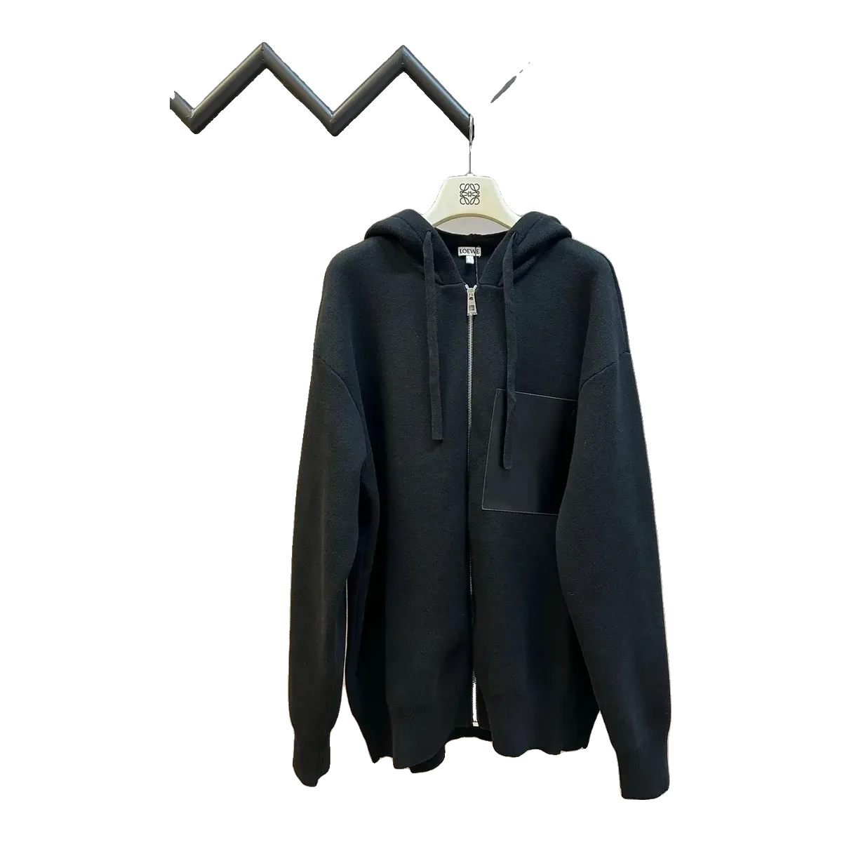 Loewe Black Zip Hoodie