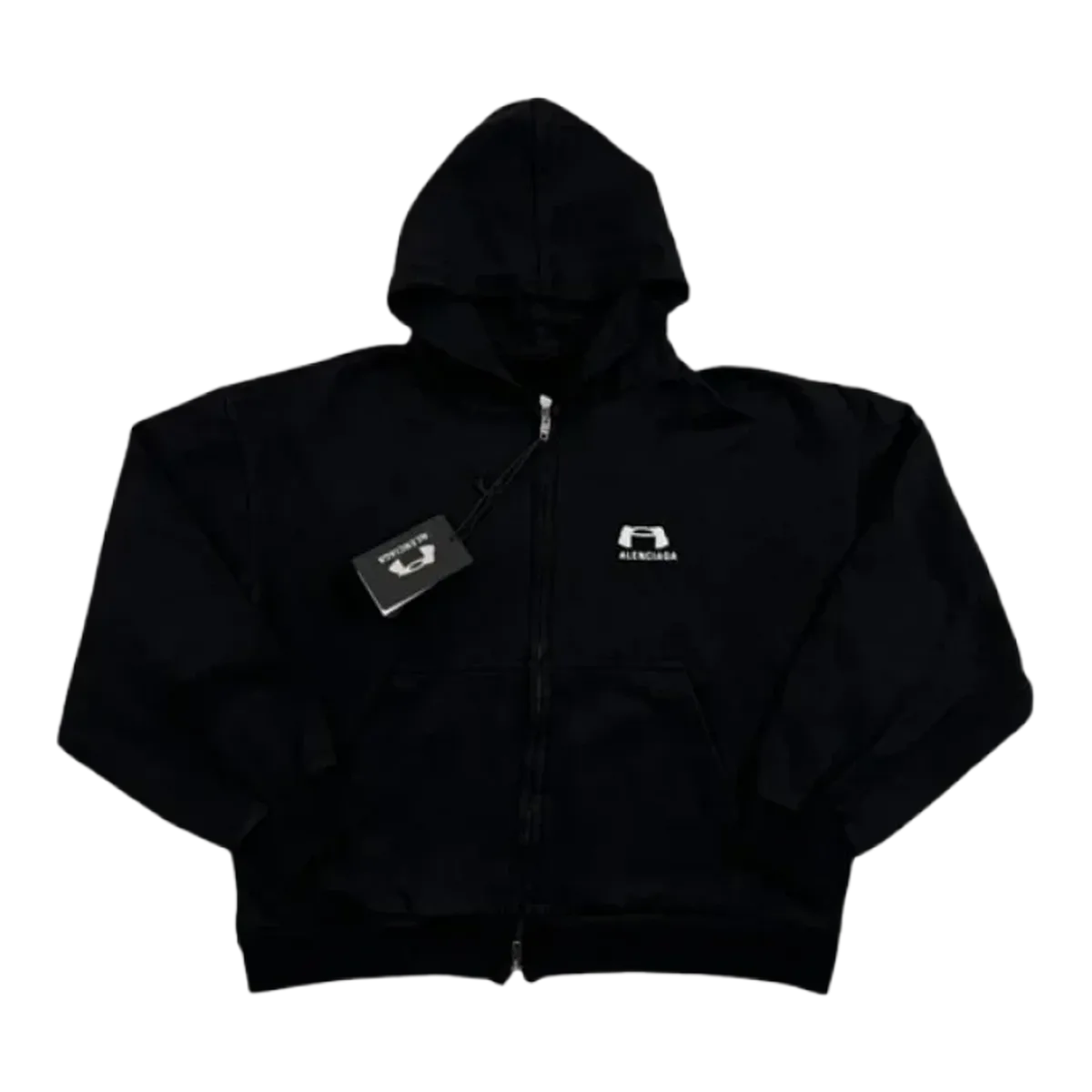 Balenciaga Zip Hoodie Black