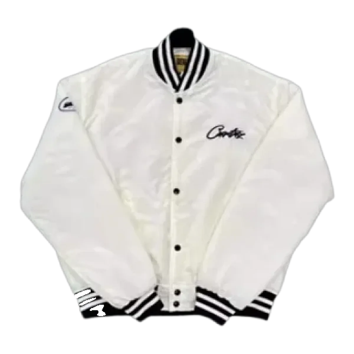 Corteiz White Varsity Jacket