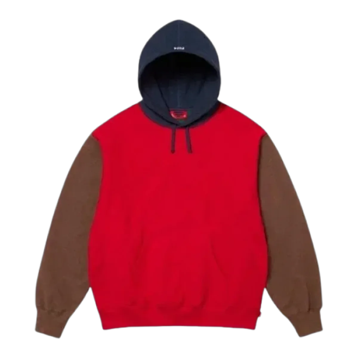Essential Red Colorblock Hoodie